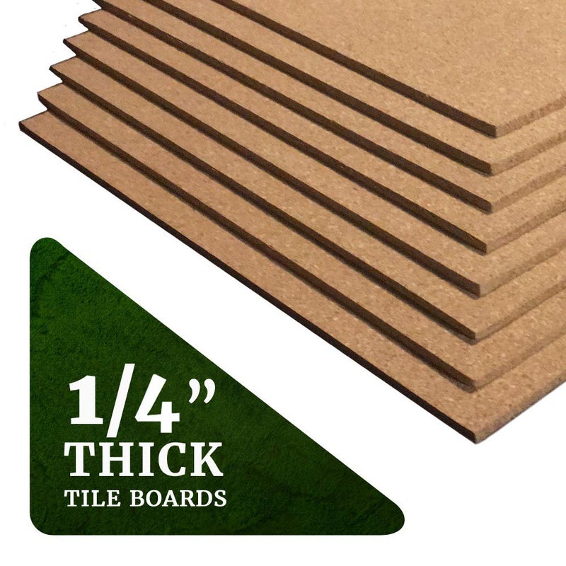 Classic Mules Cork Board Tiles - 8 Pack Square - 12" x 12" - 1/4" Thick Cork Tiles - Premium Natural Cork for Bulletin Board, Display or Mini Wall - 72 Self Adhesive Squares Included - Image 3